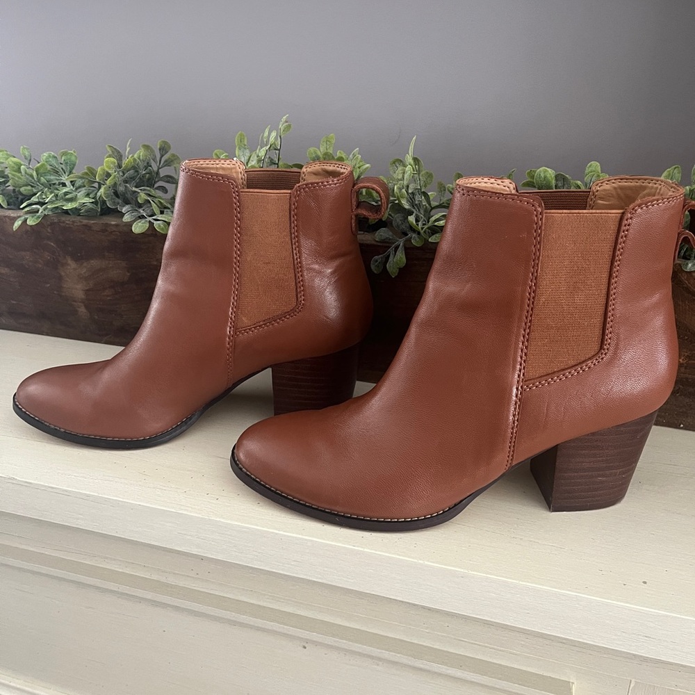 J.Crew size 8.5 leather boots